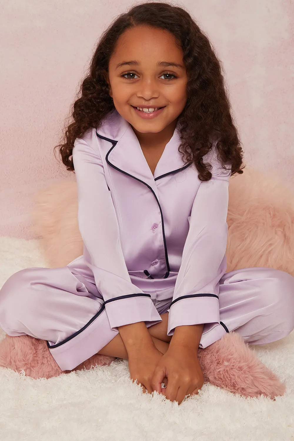 Girls Pyjama Set in Lilac sold by Chi Chi London product image thumbnail 5
