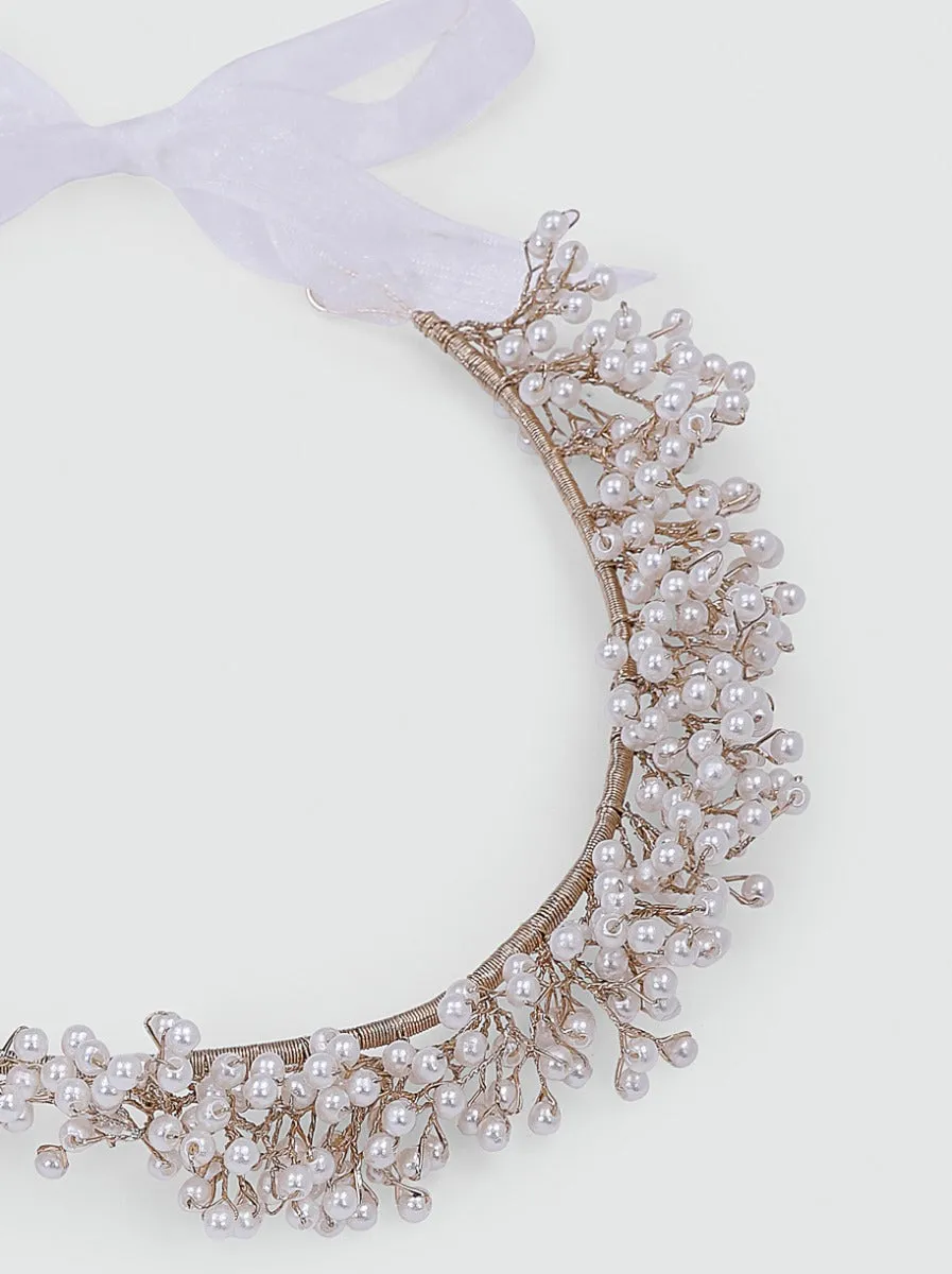Embellished Pearl Beaded Headband sold by Chi Chi London product image thumbnail 4