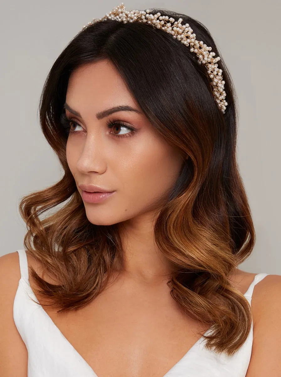 Embellished Pearl Beaded Headband sold by Chi Chi London