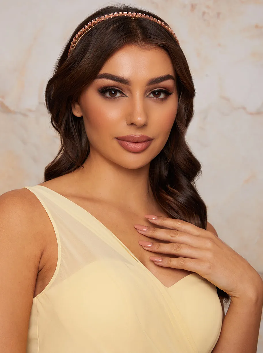 Embellished Headband in Rose Gold sold by Chi Chi London product image thumbnail 3