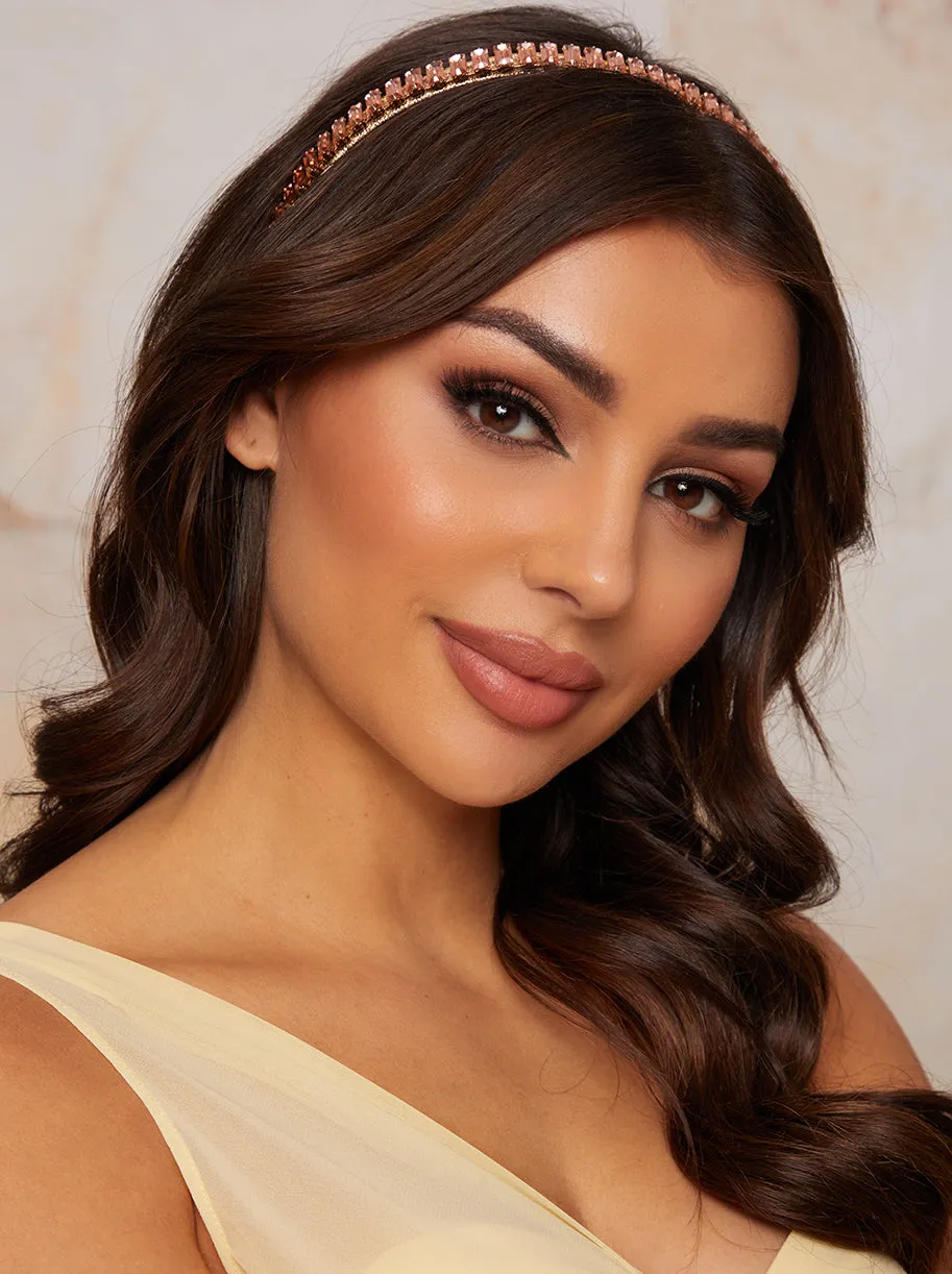 Embellished Headband in Rose Gold sold by Chi Chi London product image thumbnail 2