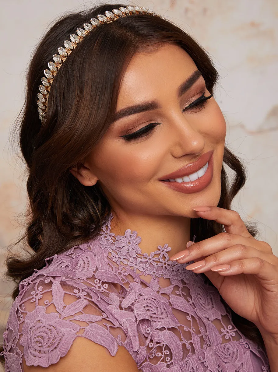 Embellished Headband in Silver sold by Chi Chi London product image thumbnail 3