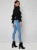 Ruffle Detail Jumper in Black sold by Chi Chi London