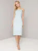 Lace Cami Bodycon Midi Dress in Blue sold by Chi Chi London