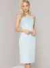 Lace Cami Bodycon Midi Dress in Blue sold by Chi Chi London