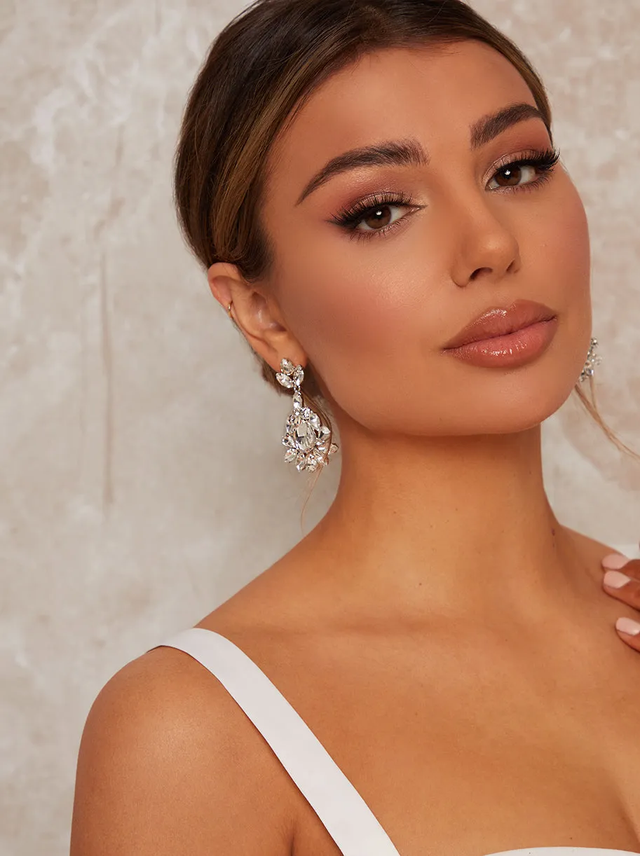 Gemstone Drop Earrings in Silver sold by Chi Chi London product image thumbnail 2