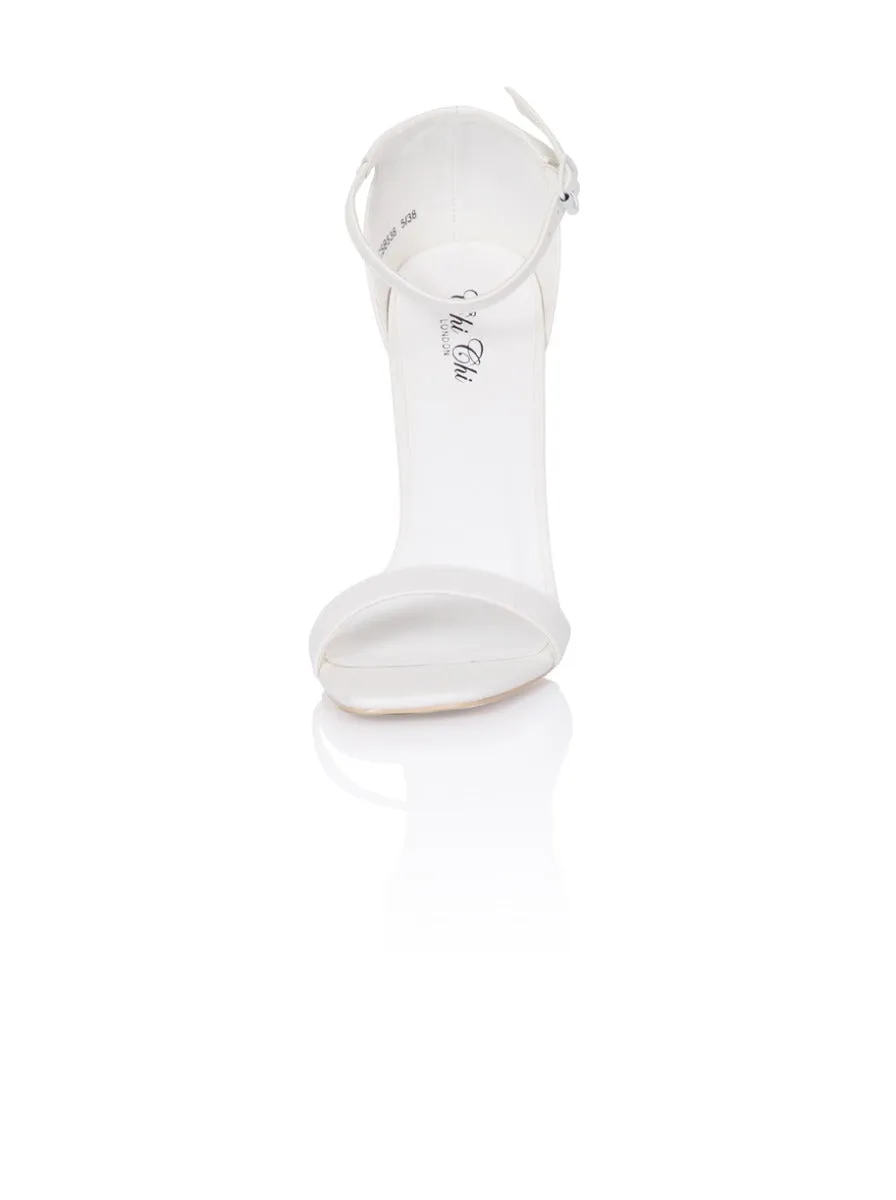 High Heel Strappy Sandal in White sold by Chi Chi London product image thumbnail 4