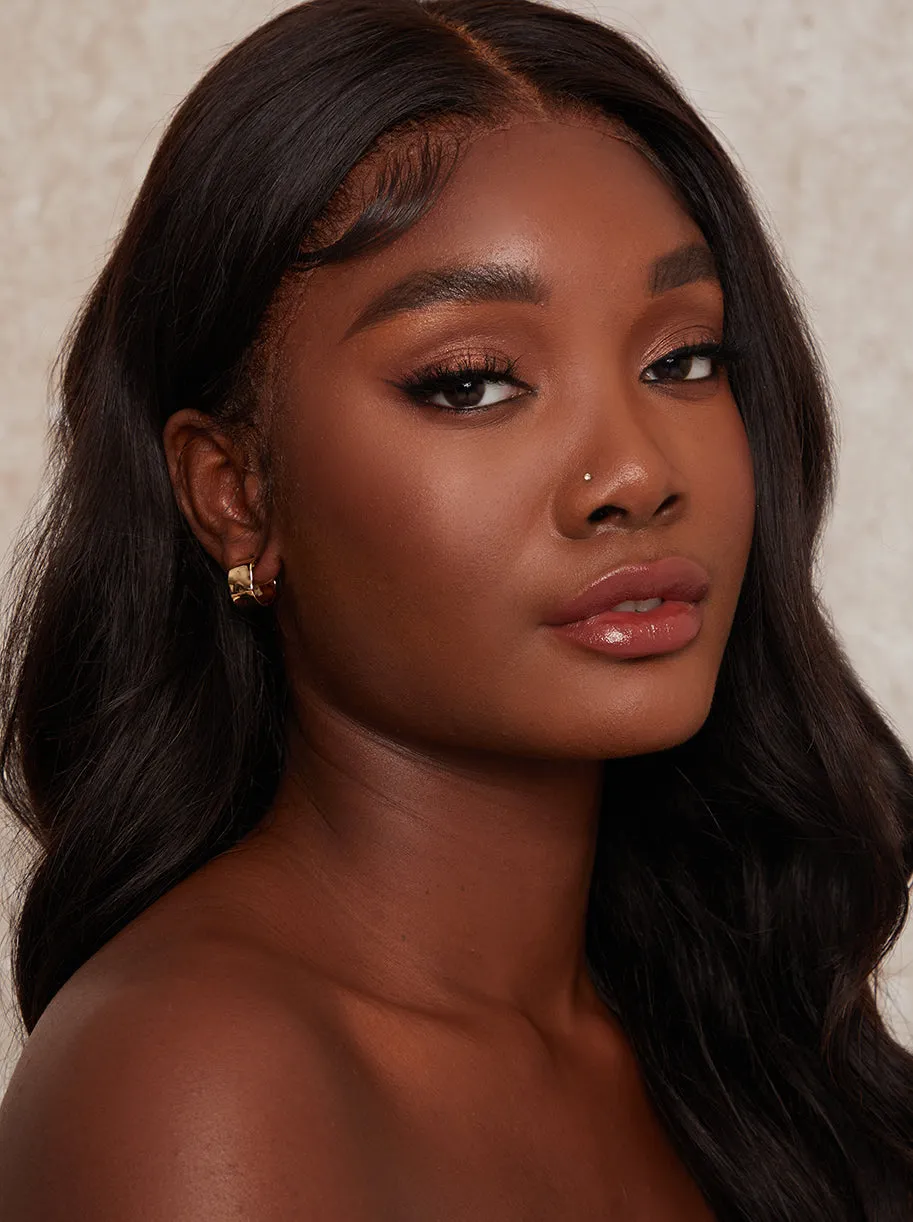 Gold Cuff Hoop Earrings in Gold sold by Chi Chi London product image thumbnail 2