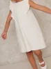 Girls Ruffle Detail Dress in White sold by Chi Chi London
