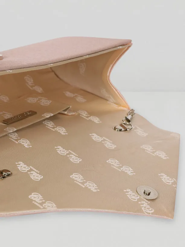 Beaded Gem Clutch Bag in Pink sold by Chi Chi London product image thumbnail 3