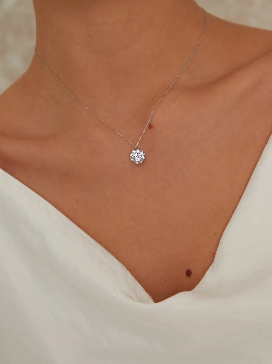 Diamante Necklace in Silver Tone sold by Chi Chi London product image thumbnail 2