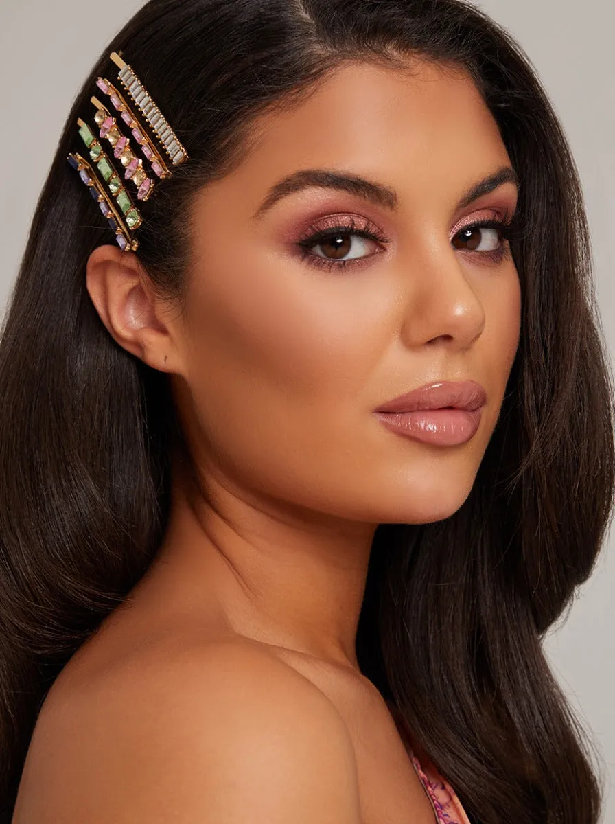 Assorted Hair Clips with Embellished Faux Jewels sold by Chi Chi London product image thumbnail 2