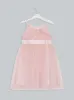 Girls Tulle Satin Detail Dress in Pink sold by Chi Chi London