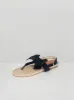 Bow Detail Sandals in Black sold by Chi Chi London