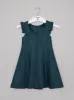 Girls Pleated Sleeve Midi Dress in Green sold by Chi Chi London