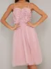 Floral 3D Cami Strap Tulle Midi Dress In Mink sold by Chi Chi London