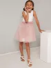 Girls 3D Flower Tulle Party Dress in Multi sold by Chi Chi London