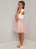 Girls 3D Flower Tulle Party Dress in Multi sold by Chi Chi London