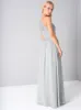 Halterstyle Sheer Lace Maxi Dress in Blue sold by Chi Chi London