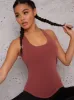 Racer Cross Back Sports Top in Pink sold by Chi Chi London