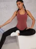 Racer Cross Back Sports Top in Pink sold by Chi Chi London