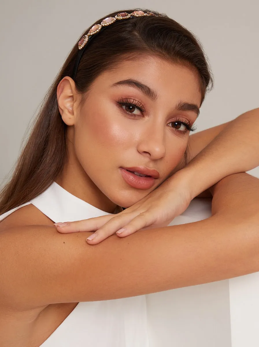 Gem Black Headband in Multi sold by Chi Chi London product image thumbnail 3