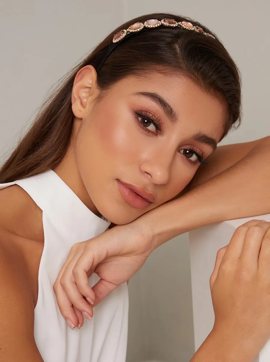 Gem Black Headband in Multi sold by Chi Chi London product image thumbnail 2