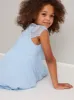 Girls Lace Cap Sleeve Midi Dress in Blue sold by Chi Chi London