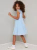 Girls Lace Cap Sleeve Midi Dress in Blue sold by Chi Chi London