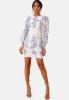 Floral Embroidered Mini Dress in White sold by Chi Chi London