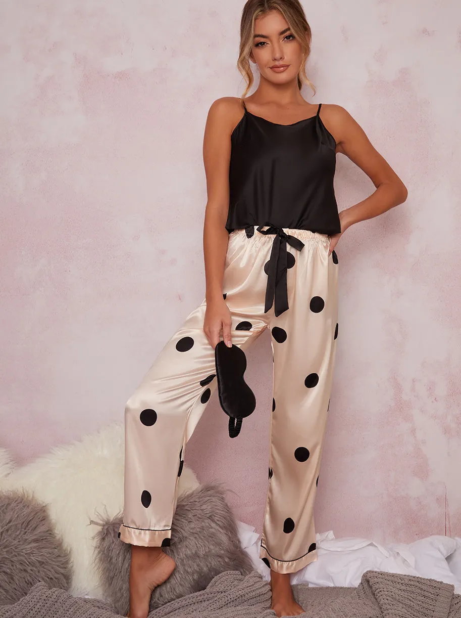 Cami Pyjama Polka Dot Set in Multi sold by Chi Chi London