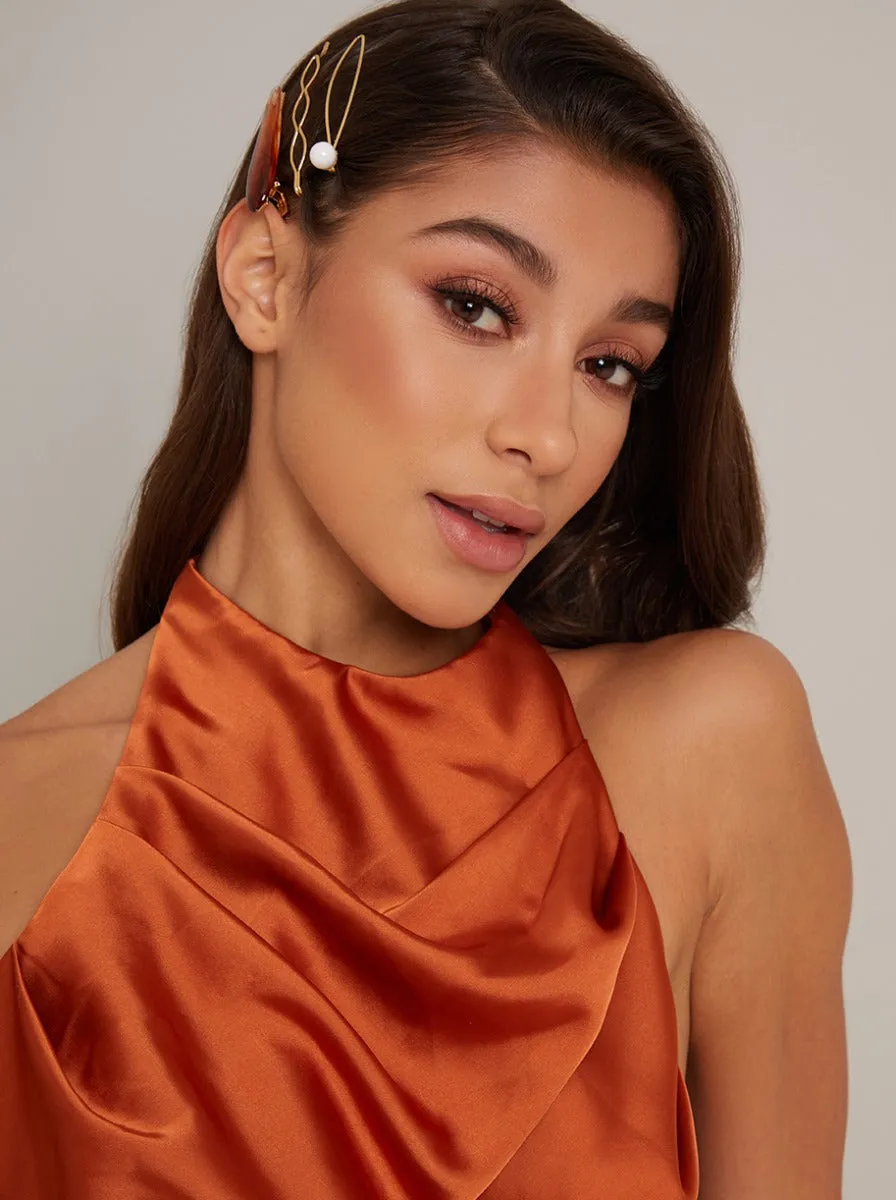 Assorted 3 Pack Hair Clips in Gold Tone sold by Chi Chi London product image thumbnail 3