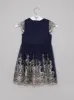 Girls Embroidered Lace Tulle Party Dress in Blue sold by Chi Chi London