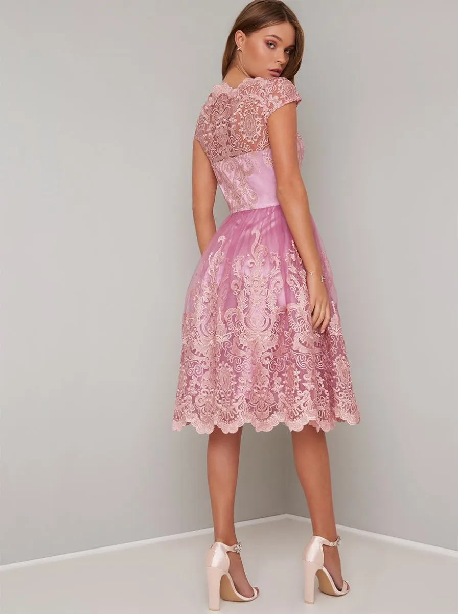 Chi Chi Rose Dress sold by Chi Chi London product image thumbnail 4