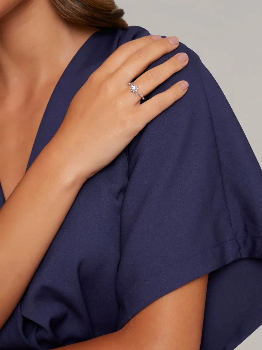 Diamante Sparkle Ring in Silver Tone sold by Chi Chi London product image thumbnail 3