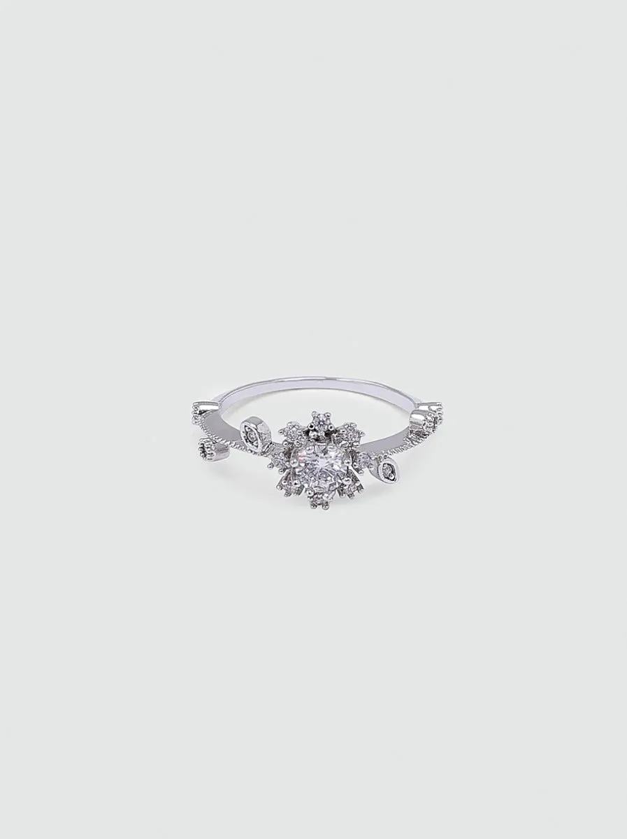 Diamante Sparkle Ring in Silver Tone sold by Chi Chi London product image thumbnail 2