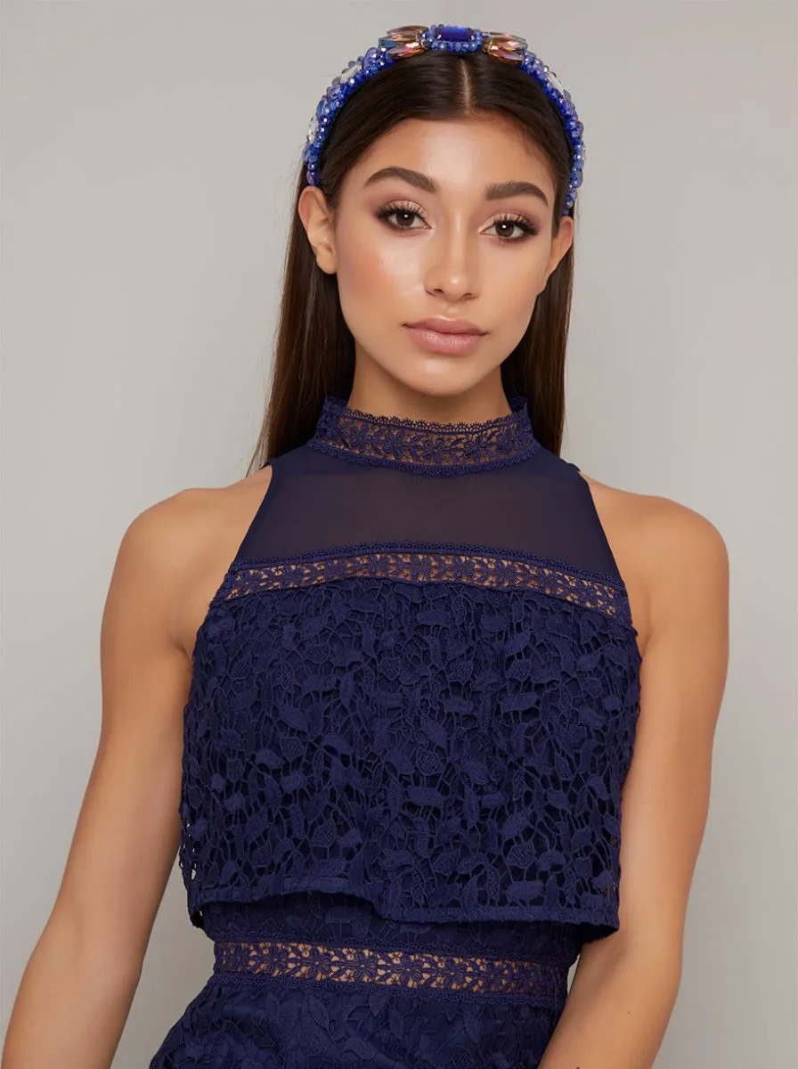 Gem Embellished Headband in Black sold by Chi Chi London product image thumbnail 2