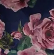 High Neck Floral Print Dip Hem Curve Midi Dress in Blue sold by Chi Chi London product image thumbnail 5