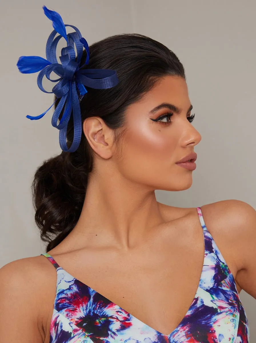 Feather Detail Fascinator in Blue sold by Chi Chi London product image thumbnail 2