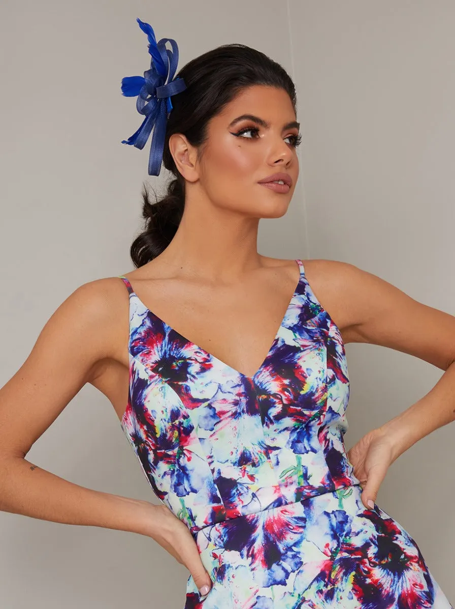 Feather Detail Fascinator in Blue sold by Chi Chi London product image thumbnail 3