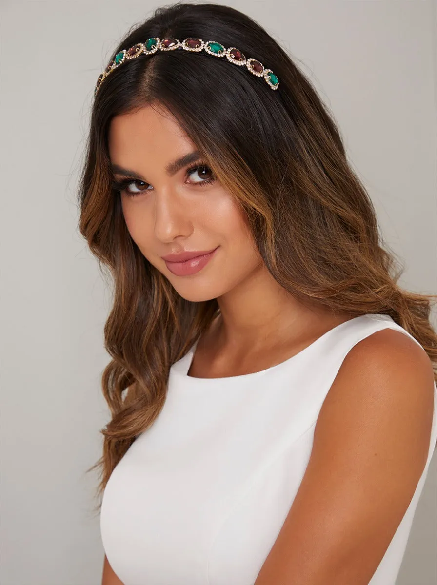 Gem Headband in Multi sold by Chi Chi London