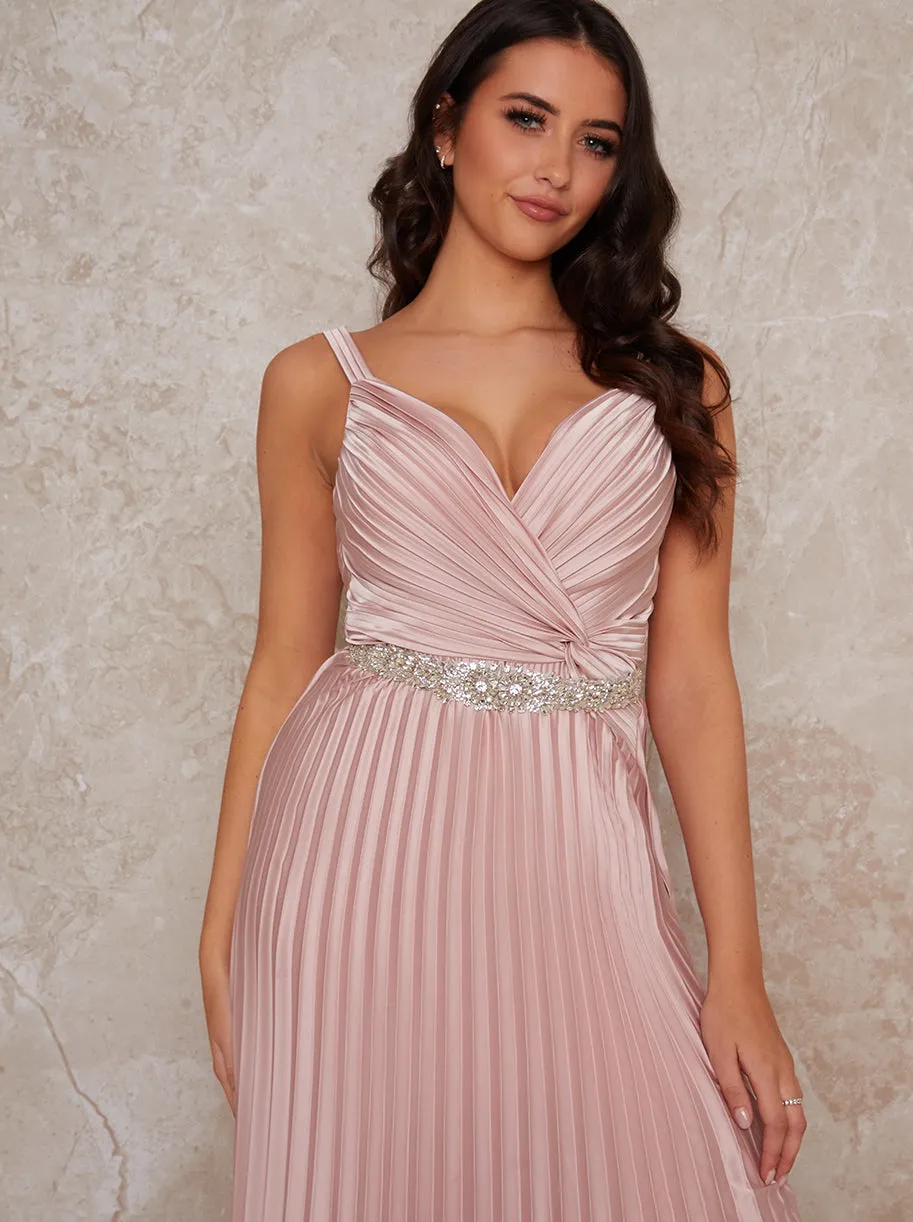 Embellished Floral Waist Belt in Pink sold by Chi Chi London product image thumbnail 2