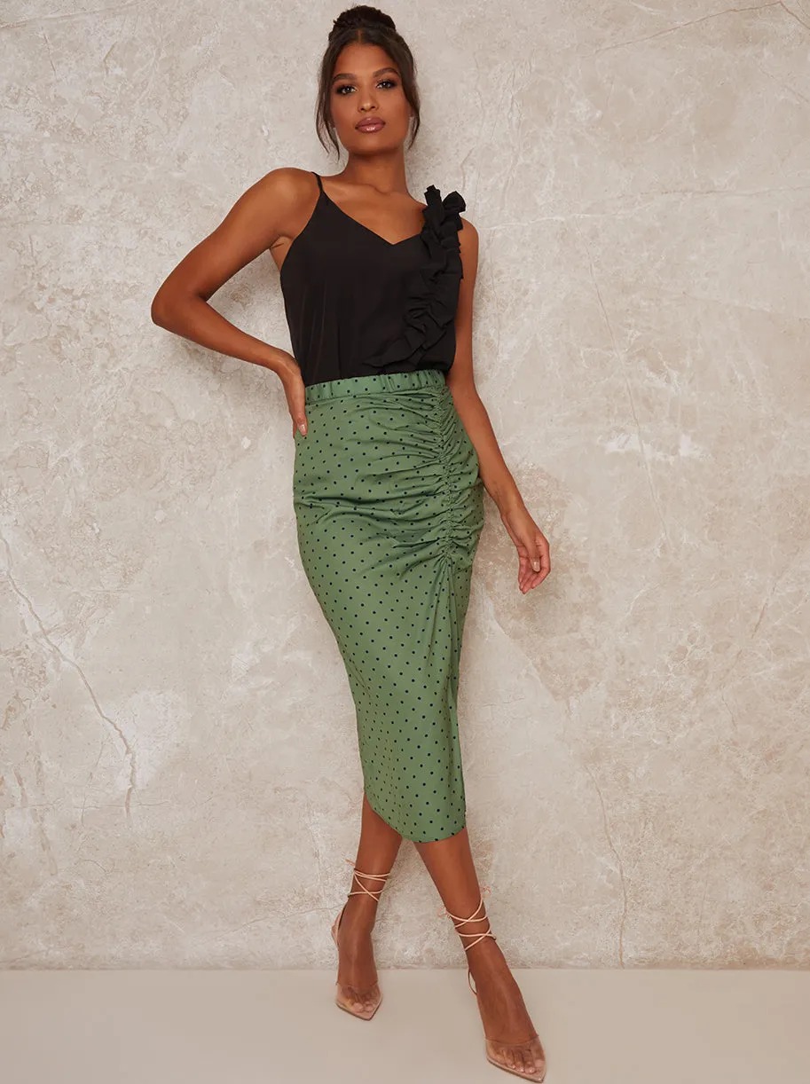 Ruffle Cami Top in Black sold by Chi Chi London product image thumbnail 2