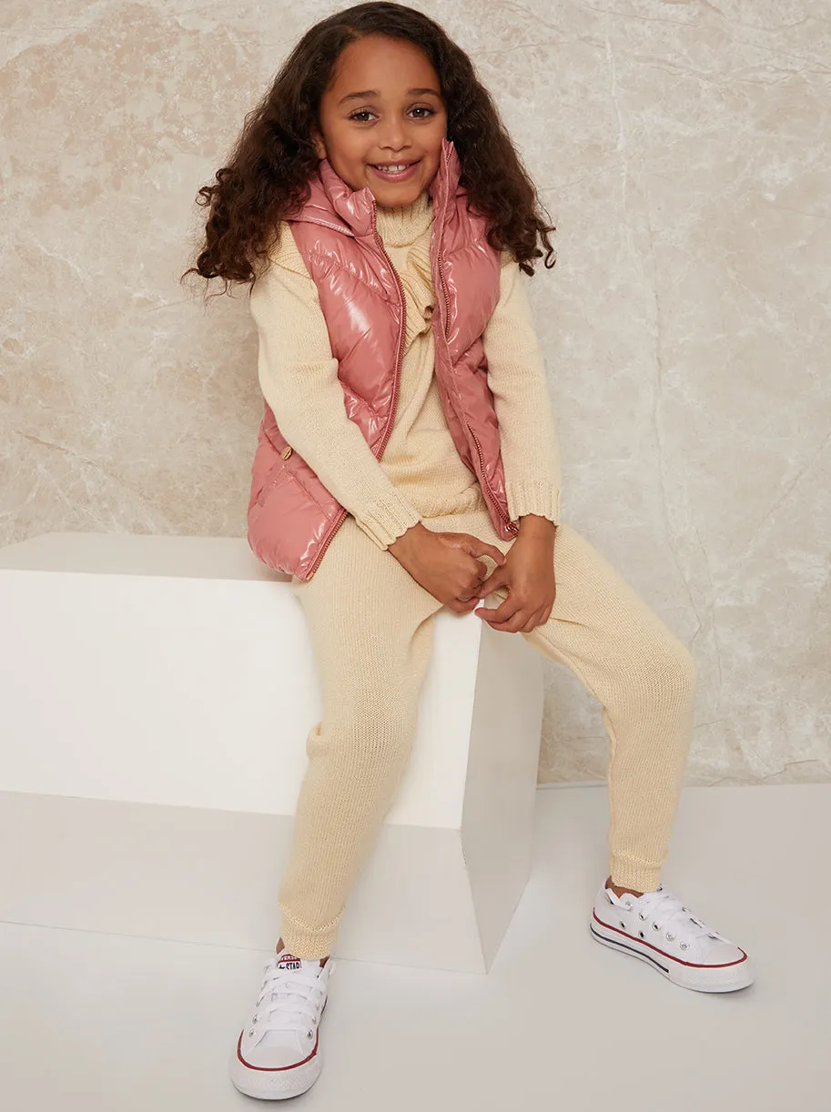 Girls Ruffle Detail Lounge Set in Cream sold by Chi Chi London product image thumbnail 4