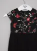 Girls Floral Embroidered Party Midi Dress in Black sold by Chi Chi London