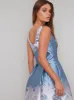 Digital Floral Print Midi Dress in Blue sold by Chi Chi London