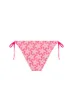 Lace Overly Side Tie Bikini Bottoms in Pink sold by Chi Chi London