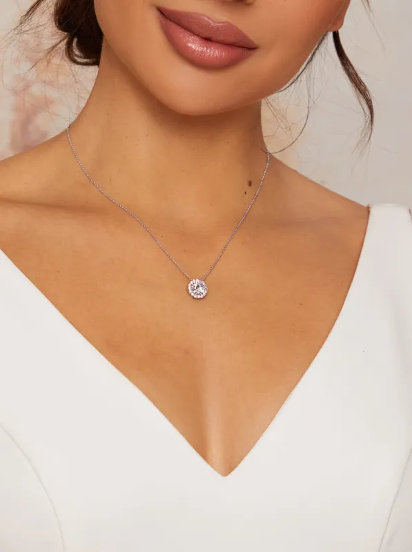 Gemstone Necklace in Silver sold by Chi Chi London