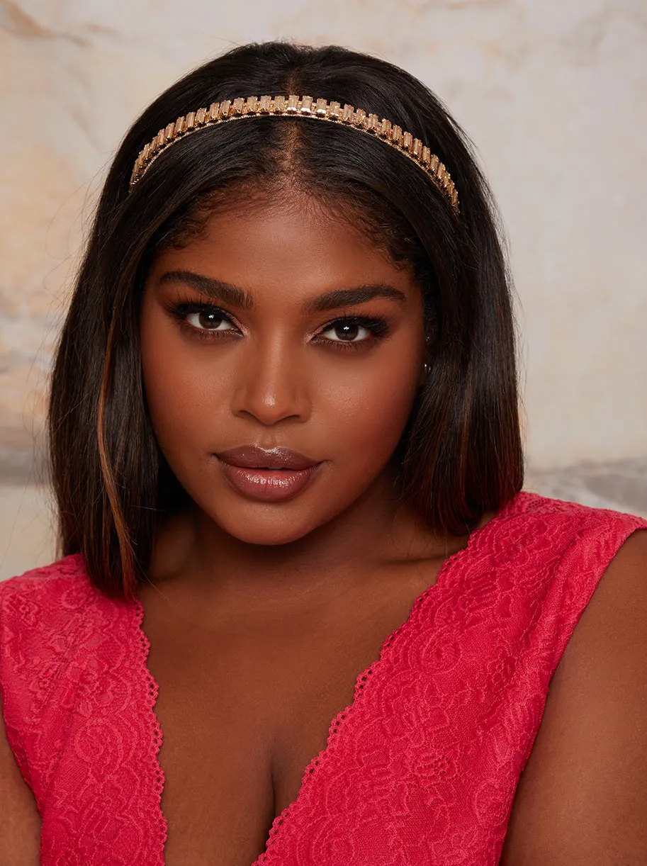 Embellished Headband in Gold sold by Chi Chi London product image thumbnail 3