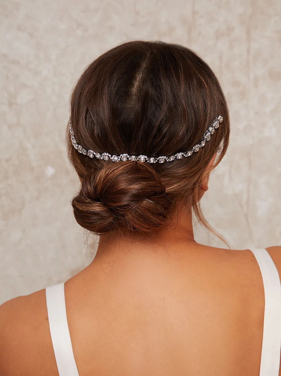 Diamante Embellished Hair Piece in Silver sold by Chi Chi London product image thumbnail 3